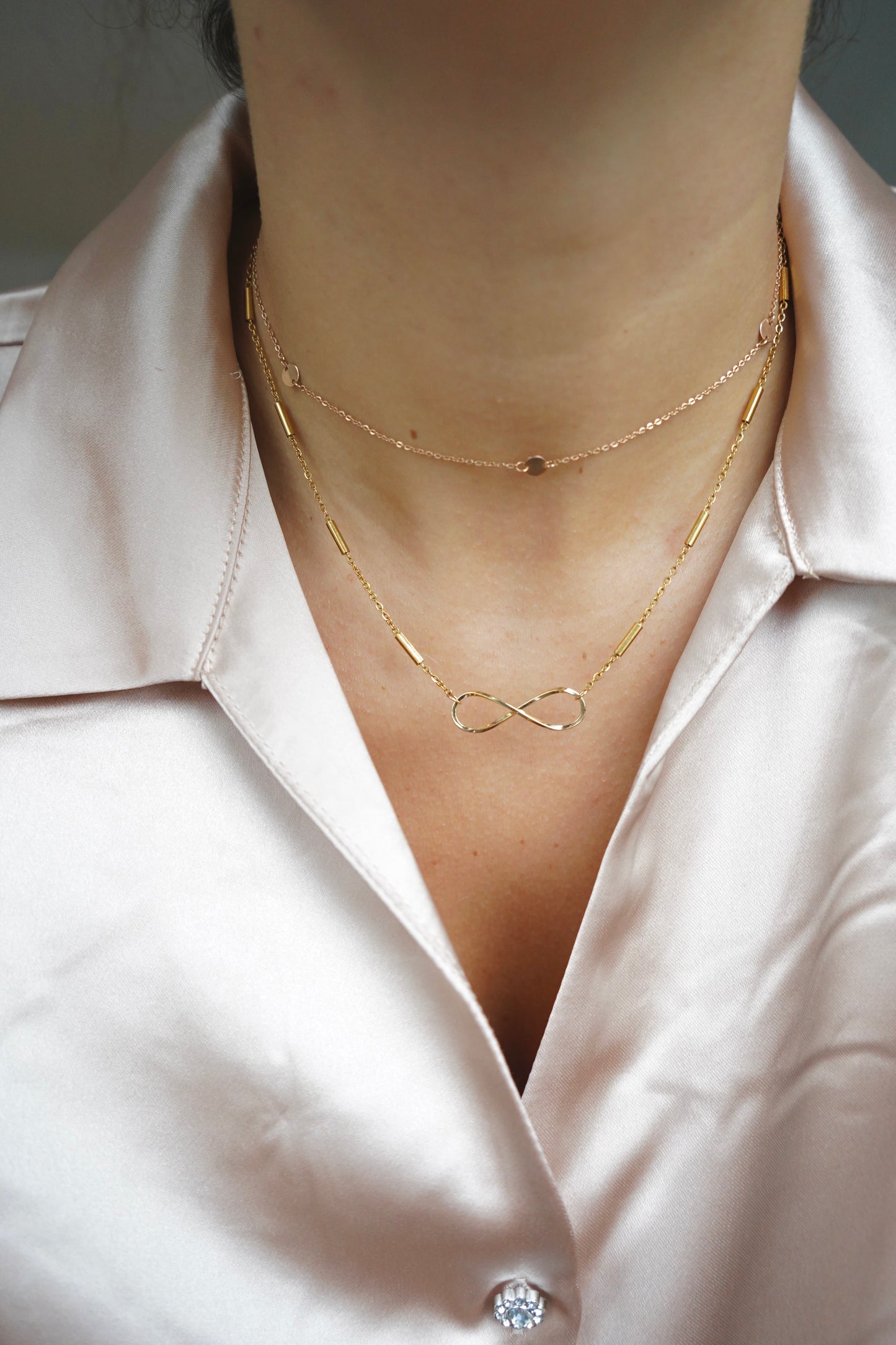 14K Gold Infinity necklace